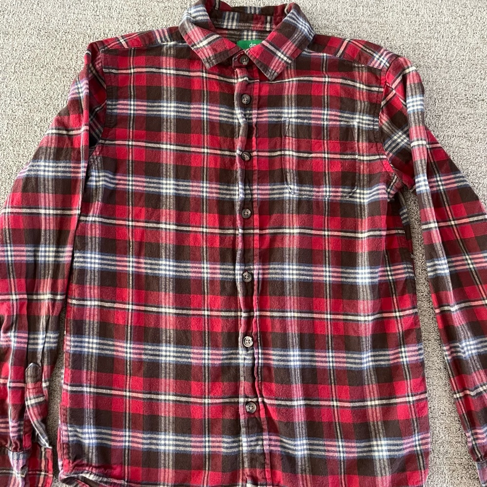 Boys Dip Button Down